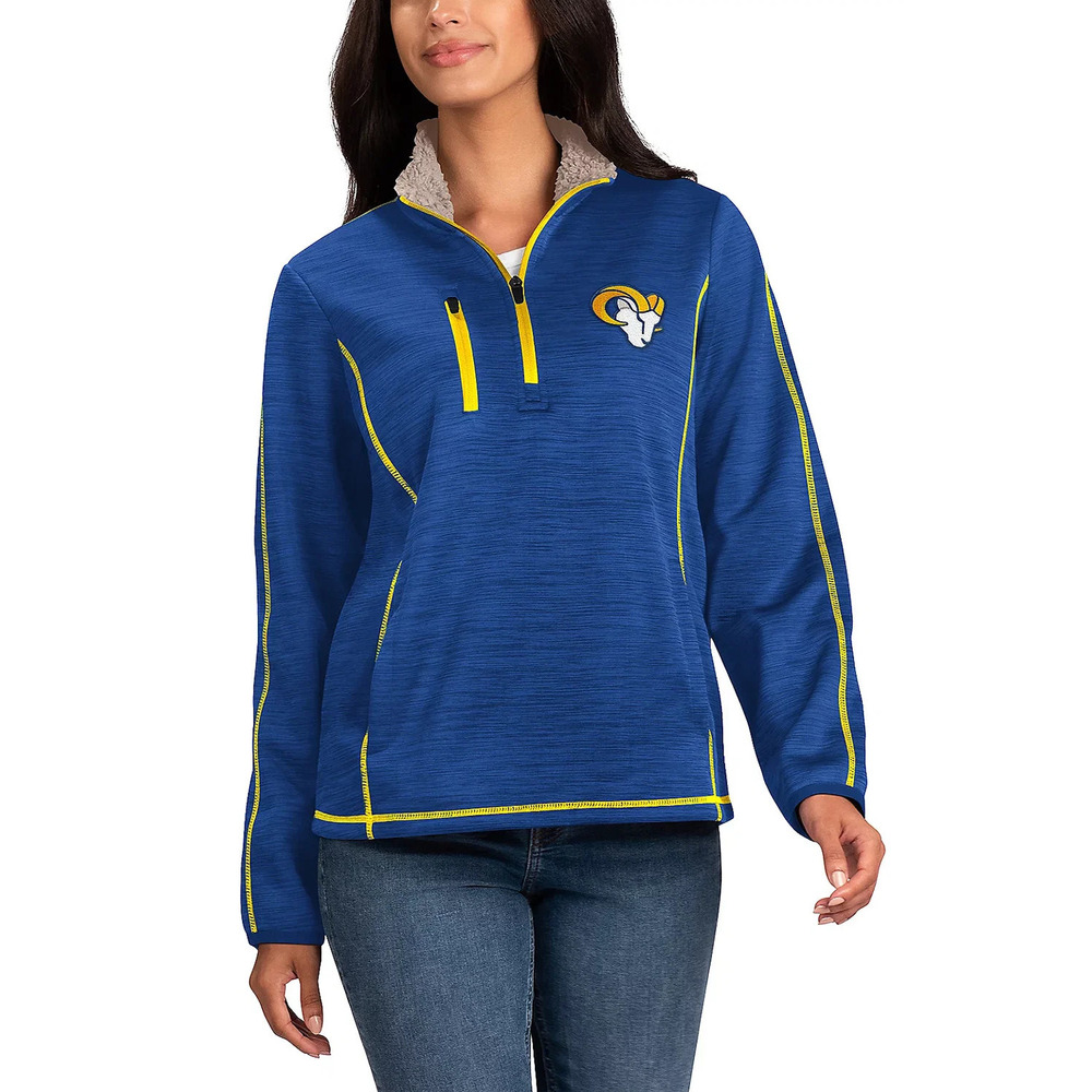 NFL Women's Transitional Half Zip Pullover Rams - Regular